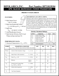 Click here to download BPT1819E04 Datasheet