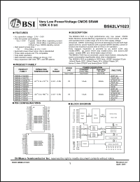 Click here to download BS62LV1023TI Datasheet