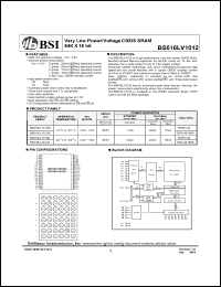 Click here to download BS616LV1012EI-70 Datasheet
