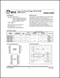 Click here to download BS62LV2009SCG70 Datasheet