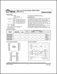 Click here to download BS62UV2006TCG85 Datasheet