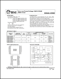 Click here to download BS62LV2008STIG55 Datasheet