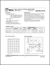 Click here to download BS616LV1615FI-70 Datasheet