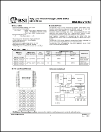 Click here to download BS616LV1013EI-70 Datasheet