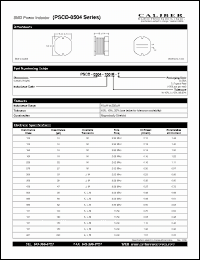 Click here to download PSCD-0504-221M-T Datasheet