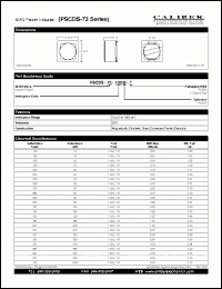 Click here to download PSCDS-73-470M-T Datasheet