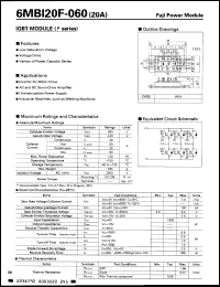 Click here to download 6MBI20F060 Datasheet