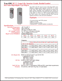 Click here to download 420C122M450EJ8 Datasheet