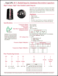 Click here to download LPX271M400E5P3 Datasheet
