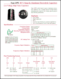 Click here to download LPW123M1VO50V-W Datasheet