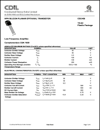 Click here to download CSC458D Datasheet