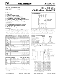 Click here to download CFK2162-P1 Datasheet