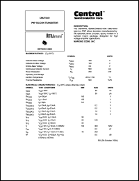 Click here to download CMUT5401 Datasheet