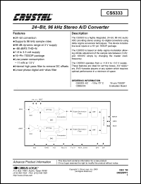 Click here to download CDB5333 Datasheet