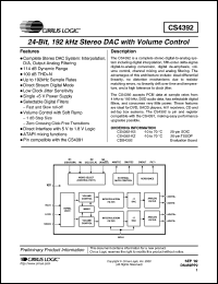 Click here to download CS4392 Datasheet