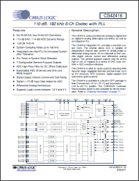 Click here to download CS42416 Datasheet