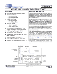 Click here to download CS42436-DMZ Datasheet