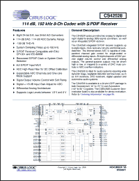 Click here to download CS42528-CQZR Datasheet