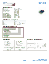 Click here to download CS1214EGF160 Datasheet