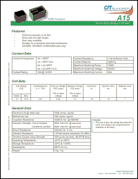 Click here to download A151US12VDC Datasheet