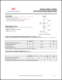 Click here to download 1N746 Datasheet