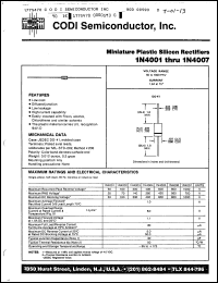 Click here to download 1N4001 Datasheet