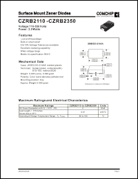 Click here to download CZRB2190 Datasheet