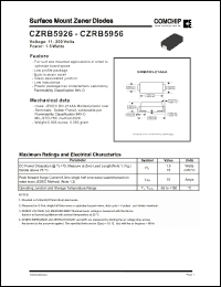 Click here to download CZRB5954 Datasheet