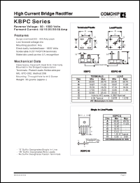 Click here to download KBPC1506 Datasheet