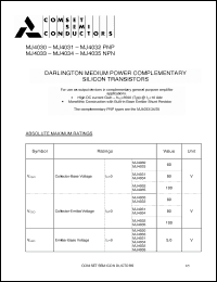 Click here to download MJ4031 Datasheet