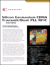 Click here to download CX74002 Datasheet
