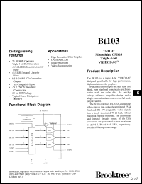 Click here to download BT103BC Datasheet