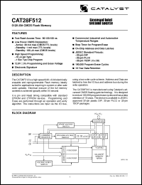 Click here to download CAT28F512TRA-90T Datasheet