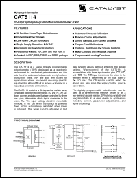 Click here to download CAT5114UI-00TE13 Datasheet