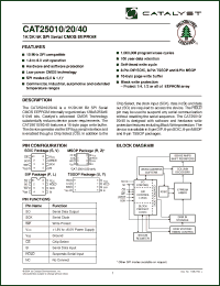 Click here to download CAT25010Z Datasheet