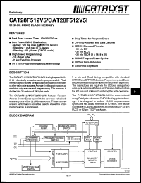 Click here to download CAT28F512V5N15 Datasheet