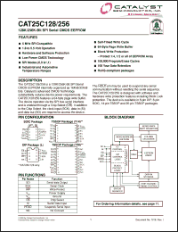 Click here to download CAT25C256VE-1.8T2 Datasheet