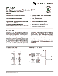 Click here to download CAT5221WI-00TE13 Datasheet