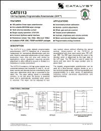 Click here to download CAT5113Y-10MSOP Datasheet