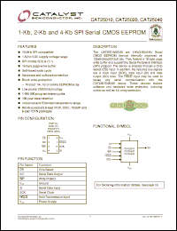 Click here to download CAT25040LET3 Datasheet