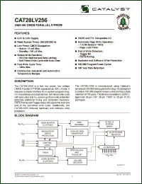 Click here to download CAT28LV256PE-30T Datasheet