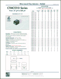 Click here to download CTMC1210F-221M Datasheet