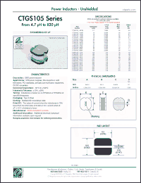 Click here to download CTGS105F-120M Datasheet