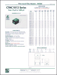 Click here to download CTMC1812-821K Datasheet