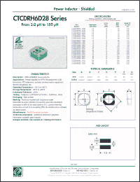 Click here to download CTCDRH6D28F-151N Datasheet