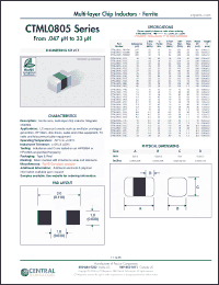 Click here to download CTML0805F-120K Datasheet