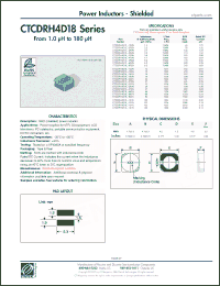 Click here to download CTCDRH4D18-100N Datasheet