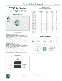 Click here to download CTGS54F-560K Datasheet