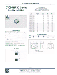 Click here to download CTCDRH73CF-331M Datasheet