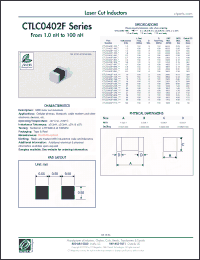 Click here to download CTLC0402F-33NJ Datasheet